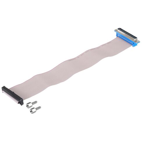 Generic 40Pin Flat Ribbon Cable Grey DB37 Male to FC-40P 2.54mm Pitch 30cm Length DB Serial Port Cable for Computer, LED Display, DVD with 2 Screws in Saudi Arabia