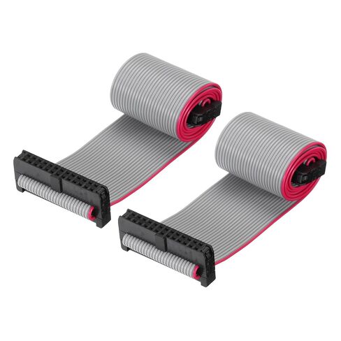Generic IDC 26Pin Flat Ribbon Cable, 2.0mm Pitch FC to FC Connector 30cm Length Grey Jumper Wire for Computer LED Display DVD, 2Pcs in Saudi Arabia