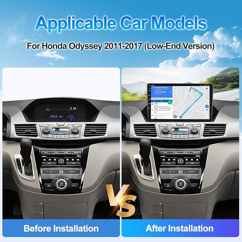 2G+64G Car Radio Stereo for Honda Odyssey 2011-2017 with Wireless CarPlay Android Auto Android 13 Head Unit 9" Touch Screen Radio with WiFi GPS Navigation Bluetooth FM RDS Radio HD Backup Camera in Saudi Arabia