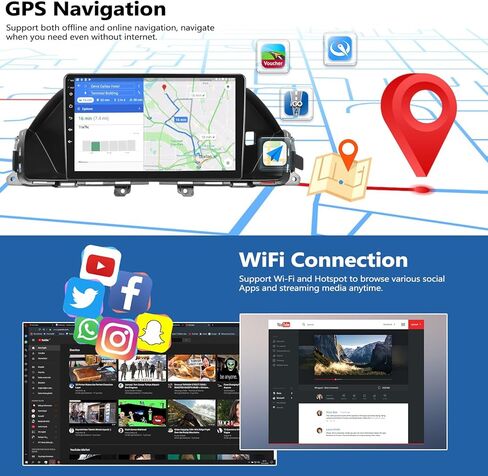 2G+64G Car Radio Stereo for Honda Odyssey 2011-2017 with Wireless CarPlay Android Auto Android 13 Head Unit 9" Touch Screen Radio with WiFi GPS Navigation Bluetooth FM RDS Radio HD Backup Camera in Saudi Arabia