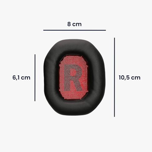 kwmobile Ear Pads Compatible with Logitech G PRO X 2 Earpads - 2X Replacement for Headphones - Black in Saudi Arabia