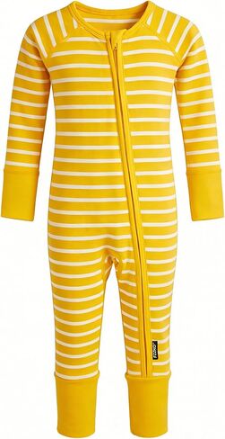 Baby Footie Pajamas, Viscose from Bamboo, Preemie & Newborn Sleepers, 2-Way Zipper PJs for Boys & Girls, 0–24 Months in Saudi Arabia