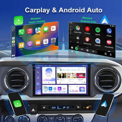 ستيريو سيارة 2+64 جيجا لسيارة Toyota Corolla 2017 2018، شاشة لمس QLED مقاس 9 بوصات Android 13 وراديو سيارة مع CarPlay وAndroid Auto، نظام تحديد المواقع المدمج/WiFi/Bluetooth 5.4/FM AM، يدعم الكاميرا الاحتياطية OEM in Kuwait