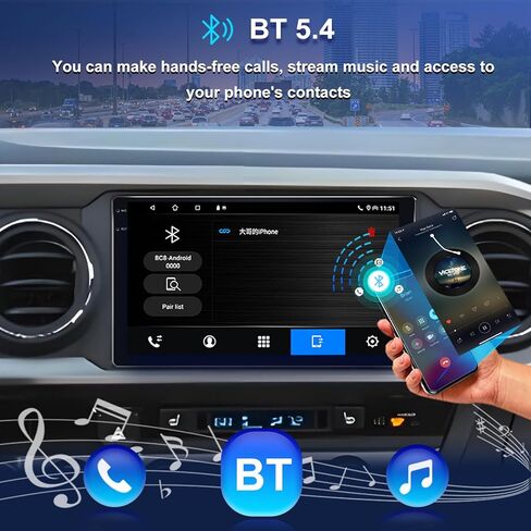 ستيريو سيارة 2+64 جيجا لسيارة Toyota Corolla 2017 2018، شاشة لمس QLED مقاس 9 بوصات Android 13 وراديو سيارة مع CarPlay وAndroid Auto، نظام تحديد المواقع المدمج/WiFi/Bluetooth 5.4/FM AM، يدعم الكاميرا الاحتياطية OEM in Kuwait