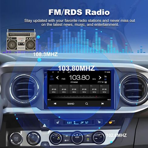 ستيريو سيارة 2+64 جيجا لسيارة Toyota Corolla 2017 2018، شاشة لمس QLED مقاس 9 بوصات Android 13 وراديو سيارة مع CarPlay وAndroid Auto، نظام تحديد المواقع المدمج/WiFi/Bluetooth 5.4/FM AM، يدعم الكاميرا الاحتياطية OEM in Kuwait