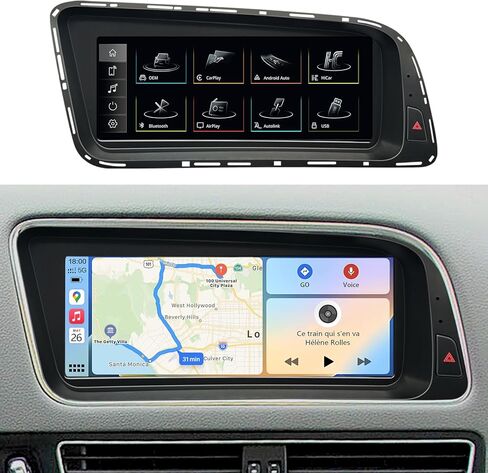 شاشة لمس 8.9 بوصة CarPlay لسيارة Audi Q5 2009-2017 سنة مع 3GMMI، HD1920*720 شاشة راديو ستيريو للوسائط المتعددة Android Auto Mirrorlink (Mulitmedia 3GMMI) in Kuwait