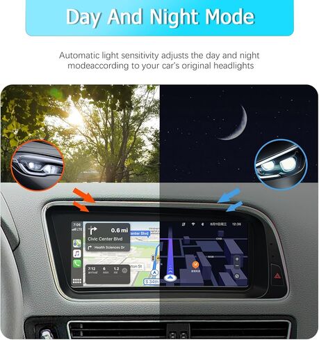 8.9 Inch Touchscreen CarPlay for Audi Q5 2009-2017 Year with 3GMMI, HD1920*720 Car Radio Stereo Multimedia Screen Android Auto Mirrorlink (Mulitmedia 3GMMI) in Saudi Arabia