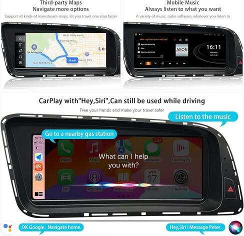 8.9 Inch Touchscreen CarPlay for Audi Q5 2009-2017 Year with 3GMMI, HD1920*720 Car Radio Stereo Multimedia Screen Android Auto Mirrorlink (Mulitmedia 3GMMI) in Saudi Arabia
