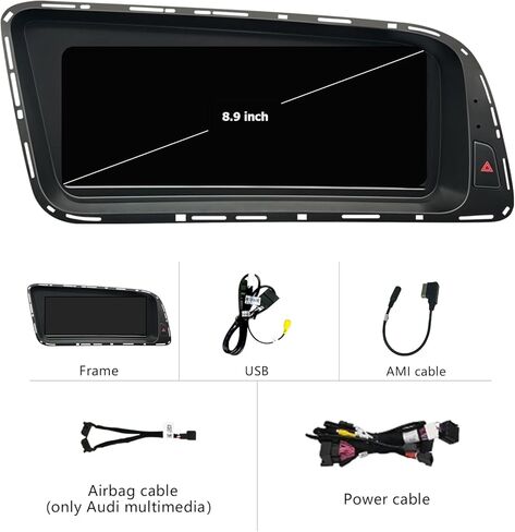 8.9 Inch Touchscreen CarPlay for Audi Q5 2009-2017 Year with 3GMMI, HD1920*720 Car Radio Stereo Multimedia Screen Android Auto Mirrorlink (Mulitmedia 3GMMI) in Saudi Arabia