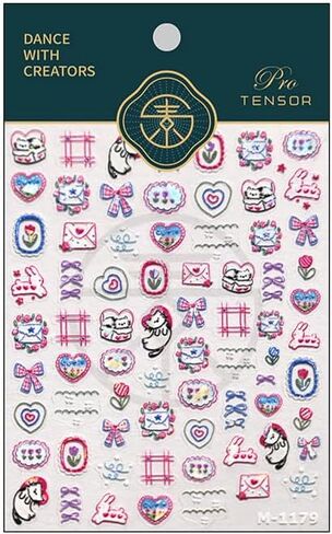 Small Cute Sticker 3D Relief Design Decals for iPhone 17 PRO / 17 PROMAX Cell Phone Camera Screen Lens,for NintendSwitch Game Handle Controllers，Scrapbooking Laptop Diary Planner Collage DIY (M-1172) in Kuwait