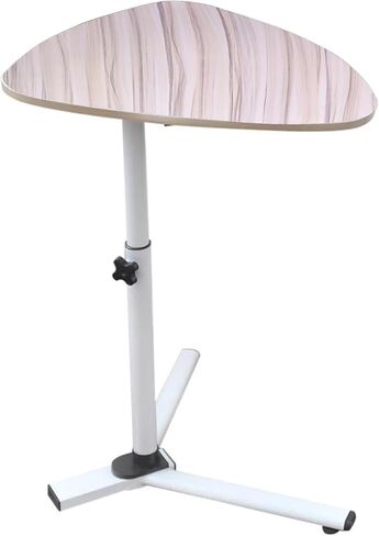 طاولة جانبية للكمبيوتر المحمول قابلة لتعديل الارتفاع (أبيض) in Kuwait