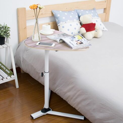 طاولة جانبية للكمبيوتر المحمول قابلة لتعديل الارتفاع (أبيض) in Kuwait