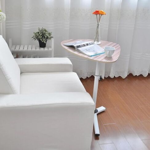 طاولة جانبية للكمبيوتر المحمول قابلة لتعديل الارتفاع (أبيض) in Kuwait