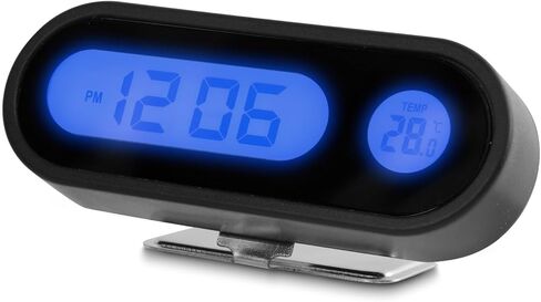 Riloer Car Digital Display Electronic Clock, LED Luminous Thermometer Automotive Replacement Clock for Car Truck in Saudi Arabia