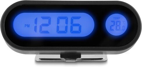 Riloer Car Digital Display Electronic Clock, LED Luminous Thermometer Automotive Replacement Clock for Car Truck in Saudi Arabia