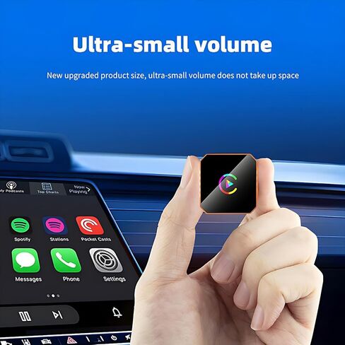 Android Auto Wireless Adapter,Wireless Android Auto Adapter,Wireless Carplay Adapter for iPhone,Fast Connect, Easy Plug & Play Setup,5.8GHz WiFi, Compatible with iOS 10+,Mini Size,USB/Type C in Saudi Arabia