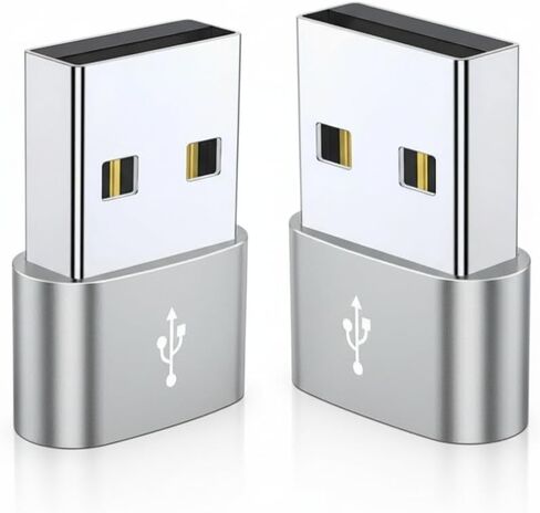 USB C Female to USB Male Adapter for iPhone 17 16 Pro Max 4Pack,USB to USB C Adapter Car Charger Cable Converter for Airpods Pro 3,Apple 15 14 13 Max,iWatch 11,iPad mini 6 7,Galaxy S25 A54 in Saudi Arabia