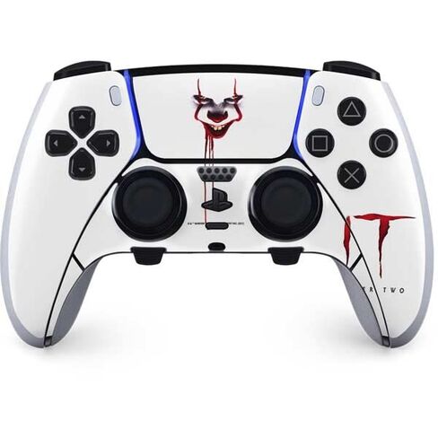 غلاف Skinit المخصص للألعاب متوافق مع وحدة تحكم PS5 DualSense Edge Pro - تصميم Warner Bros IT Volume 2 Pennywise Bloody المرخص رسميًا in Kuwait