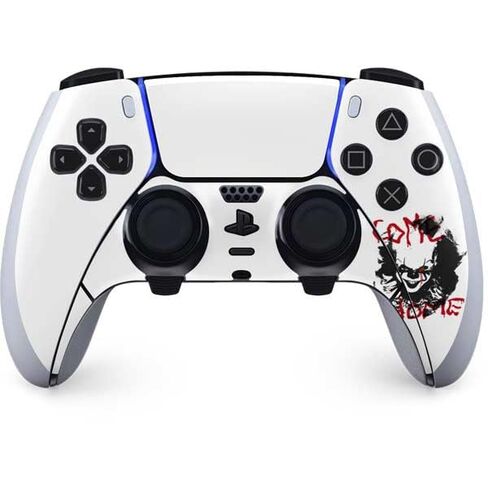 غلاف Skinit المخصص للألعاب متوافق مع وحدة تحكم PS5 DualSense Edge Pro - تصميم Warner Bros IT Volume 2 Pennywise Bloody المرخص رسميًا in Kuwait