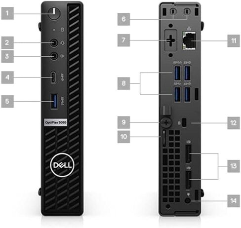 سطح المكتب طراز Optiplex 5080 Micro Tower من Dell | كور i7-10700T - محرك الأقراص الصلبة SSD سعة 512 جيجابايت - ذاكرة الوصول العشوائي 16 جيجابايت | 8 نوى بسرعة 4.5 جيجا هرتز Win 11 Pro (متجدد) in Kuwait