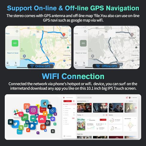 راديو سيارة 4G+64G Android 13 لسيارة Toyota Camry 2012 2013 2014، 10.1 بوصة تعمل باللمس Carplay اللاسلكي وAndroid Auto يدعم ترقية راديو شاشة اللمس مع كاميرا AHD، ملاحة GPS، SWC، WiFi، FM، بلوتوث in Kuwait