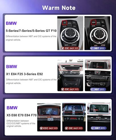 شاشة Linux لسيارة BMW F30 F31 F32 F33 F34 F35 F20 F21 F22 NBT نظام Carplay سلكي/لاسلكي Android Auto 10.25 IPS لمس، 5.0 بلوتوث، ملحقات BMW 328i 320i التحديثية راديو 2012-2017 in Kuwait