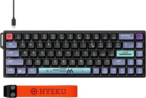 لوحة مفاتيح ألعاب Hexgears HK-K22 مع مفتاح مغناطيسي بتأثير القاعة، لوحة مفاتيح مغناطيسية سريعة سريعة مع مشغل قابل للتعديل، استقصاء 8000 هرتز، تصميم لوحة مفاتيح مضغوط 65% بإضاءة خلفية RGB للكمبيوتر الشخصي (أبيض) in Kuwait