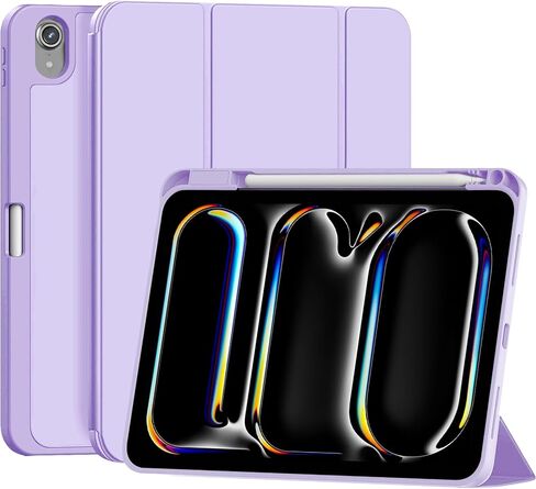 Case for iPad (A16) 11th Generation 11 inch 2025 / iPad 10th Generation 10.9 inch 2022, Smart Folio with Pencil Holder, Soft TPU Back,Auto Wake/Sleep, Support Touch ID - Black in Saudi Arabia