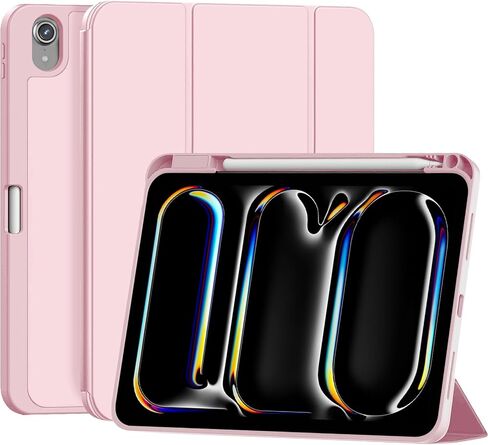 Case for iPad (A16) 11th Generation 11 inch 2025 / iPad 10th Generation 10.9 inch 2022, Smart Folio with Pencil Holder, Soft TPU Back,Auto Wake/Sleep, Support Touch ID - Black in Saudi Arabia