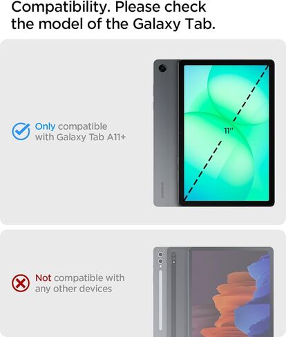 Spigen Rugged Armor Designed for Galaxy Tab A11 Plus Case (2025) - Matte Black in Saudi Arabia