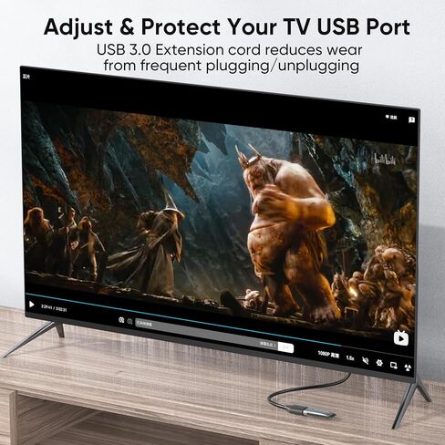 كابل تمديد USB قصير الزاوية اليمنى واليسار محول 90 درجة 5 جيجابت في الثانية فائق السرعة سلك موسع 3.0 ذكر إلى أنثى للمساحات الضيقة والتلفزيون والكمبيوتر الشخصي والكمبيوتر المحمول والألعاب - 8 بوصة 2 حزمة in Kuwait