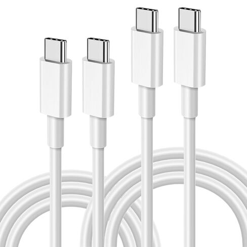 2 Pack USB C to USB C Cable,3FT Type C to Type C Cord for Apple,60W Fast Charging Cable for iPhone 16 15 Pro Plus Pro Max,for Galaxy S25 S24, for iPad Pro/Air, for MacBook Pro/Air and More in Saudi Arabia