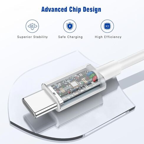2 Pack USB C to USB C Cable,3FT Type C to Type C Cord for Apple,60W Fast Charging Cable for iPhone 16 15 Pro Plus Pro Max,for Galaxy S25 S24, for iPad Pro/Air, for MacBook Pro/Air and More in Saudi Arabia