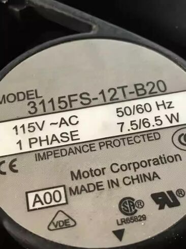 3115FS-12T-B20 8038 2-Pin AC115V 7.5/6.5W 80x80x38mm 8cm مروحة تبريد محورية in Kuwait