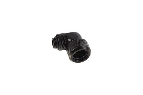 Alphacool Eiszapfen 16mm G1/4 HardTube 90 درجة تركيب ضغط قابل للدوران، أسود عميق in Kuwait