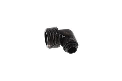Alphacool Eiszapfen 16mm G1/4 HardTube 90 درجة تركيب ضغط قابل للدوران، أسود عميق in Kuwait
