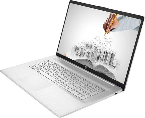 HP 17 Business Laptop, 17.3" HD+ Display, 11th Gen Intel Core i3-1125G4 Processor, 8GB RAM, 256GB SSD, Wi-Fi, HDMI, Webcam, Windows 11 Pro, Silver in Saudi Arabia