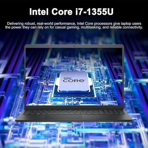 كمبيوتر محمول Dell 15 للأعمال بشاشة لمس FHD مضادة للتوهج مقاس 15.6 بوصة ومعالج Intel 10-core i7-1355U وذاكرة وصول عشوائي سعتها 16 جيجابايت ومحرك أقراص SSD سعة 1 تيرابايت من النوع C وبطارية طويلة الأمد Win11Pro in Kuwait