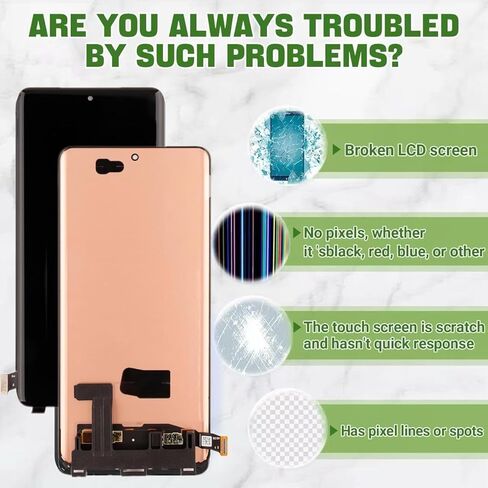 New AMOLED Display Compatible with Oneplus 12 1+12 PJD110, CPH2573, CPH2581, CPH2583 Touch Screen Digitizer Assembly Replacement with Upgraded Repair Tools Kit-Black in Saudi Arabia