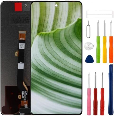 استبدال شاشة LCD جديدة لـ Tecno Spark 20 Pro KJ6 LCD مجموعة محول الأرقام مع مجموعة أدوات إصلاح مطورة - أسود in Kuwait