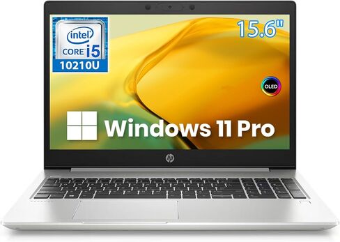 كمبيوتر محمول HP ProBook 450 G7، كمبيوتر محمول مقاس 15.6 بوصة، Intel Core الجيل العاشر i5-10210U، ذاكرة الوصول العشوائي 16 جيجابايت، 256 جيجابايت SSD، HDMI، USB-C، لوحة مفاتيح بإضاءة خلفية، Windows 11 Pro (متجدد) in Saudi Arabia