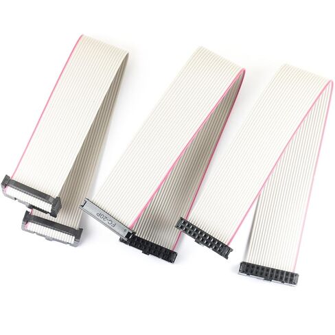 20P 2.54mm Pitch IDC GPIO Ribbon كابل مسطح أنثى إلى أنثى 20Pin إلى 20 Pin Connection 3 أنواع (حزمة من 3) in Saudi Arabia