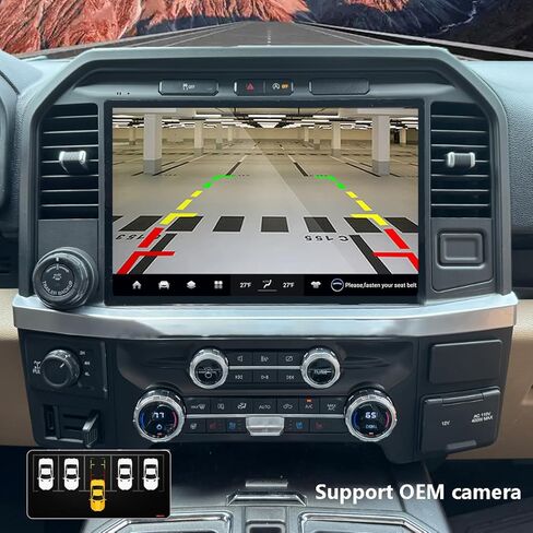ترقية راديو السيارة لسيارة Ford F150 2015-2021 راديو السيارة Android 14 استبدال ستيريو 13.1 بوصة شاشة تعمل باللمس 8 النواة وحدة المعالجة المركزية Tesla نمط الشاشة العمودية مع Carplay اللاسلكي وAndroid Auto (13.1 بوصة 6 جيجابايت + 64 جيجابايت) in Saudi Arabia