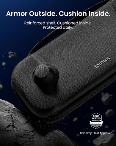 tomtoc Slim case for PS Portal Remote Player, Military Grade Protection | Odorless Felt Hard Shell Protective Travel Bag for Charging Cable & Accessories, Portable Storage Pouch for Daily Use in Saudi Arabia