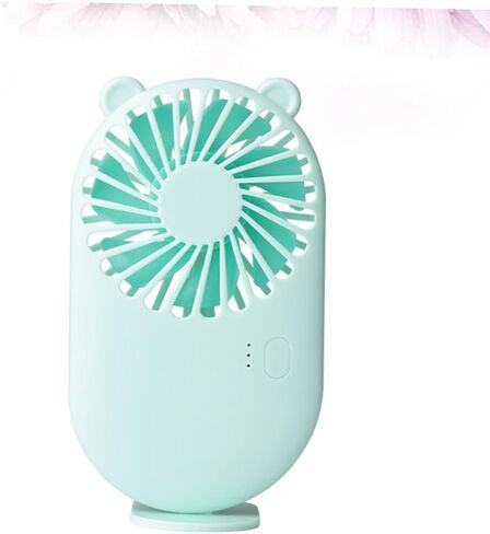 مروحة صغيرة صامتة قابلة لإعادة الشحن عبر USB من Gadpiparty، مروحة مكتب USB محمولة للمكتب والمنزل والمدرسة، تبريد هادئ أخضر مع تشغيل كتم الصوت in Kuwait