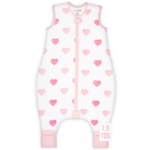 Mama Cheetah Toddler Sleep Sack with Feet 4T - 5T, 2.5 TOG Organic Cotton Baby Sleeping Bag with Legs, Baby Wearable Blankets for Walkers w/ 2-Way Zipper, Sleep Sack for Girls & Boys, Early Walker in Kuwait