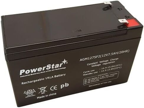 بطارية PowerStar 12V 7.5AH تحل محل البطارية المتوافقة مع APC ES500 ES550 RBC110 RBC2 12V 8ah ZPC 12V 9Ah in Kuwait