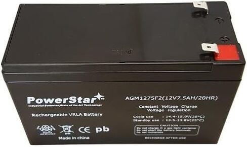 بطارية PowerStar 12V 7.5AH تحل محل البطارية المتوافقة مع APC ES500 ES550 RBC110 RBC2 12V 8ah ZPC 12V 9Ah in Kuwait