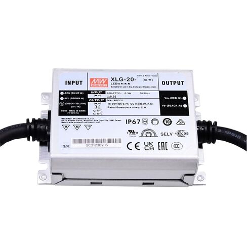 Mean Well XLG LED Driver， XLG-20-L-B 20W 350mA in Saudi Arabia