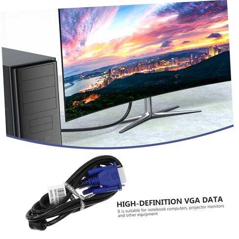قطعتان من كابل VGA إلى VGA لأجهزة الكمبيوتر المحمول وجهاز العرض لإعداد شاشة مزدوجة لعرض الفيديو عالي الوضوح in Kuwait